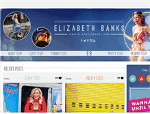 Tablet Screenshot of elizabethbanks.com